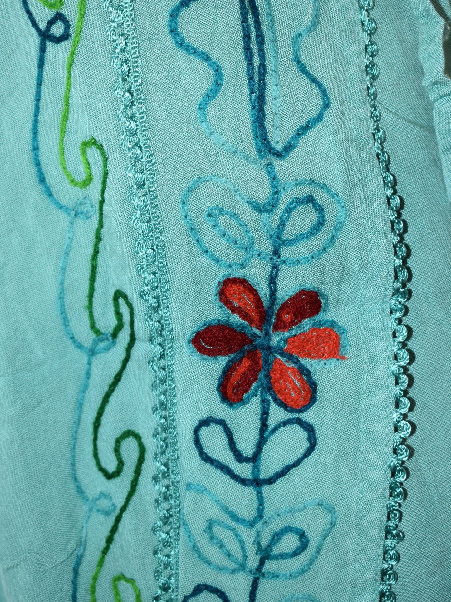 Embroidered Fisherman Style Trousers