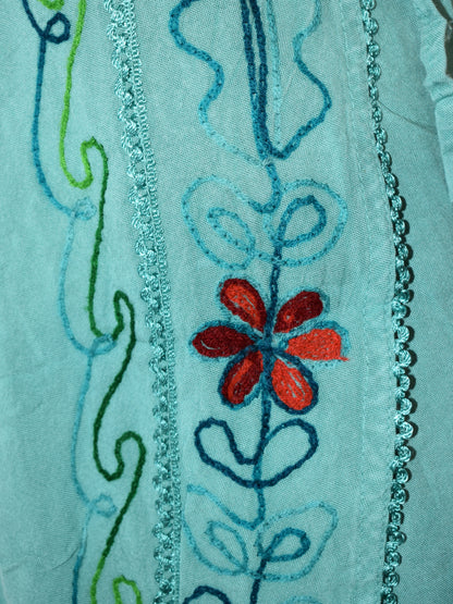 Embroidered Fisherman Style Trousers