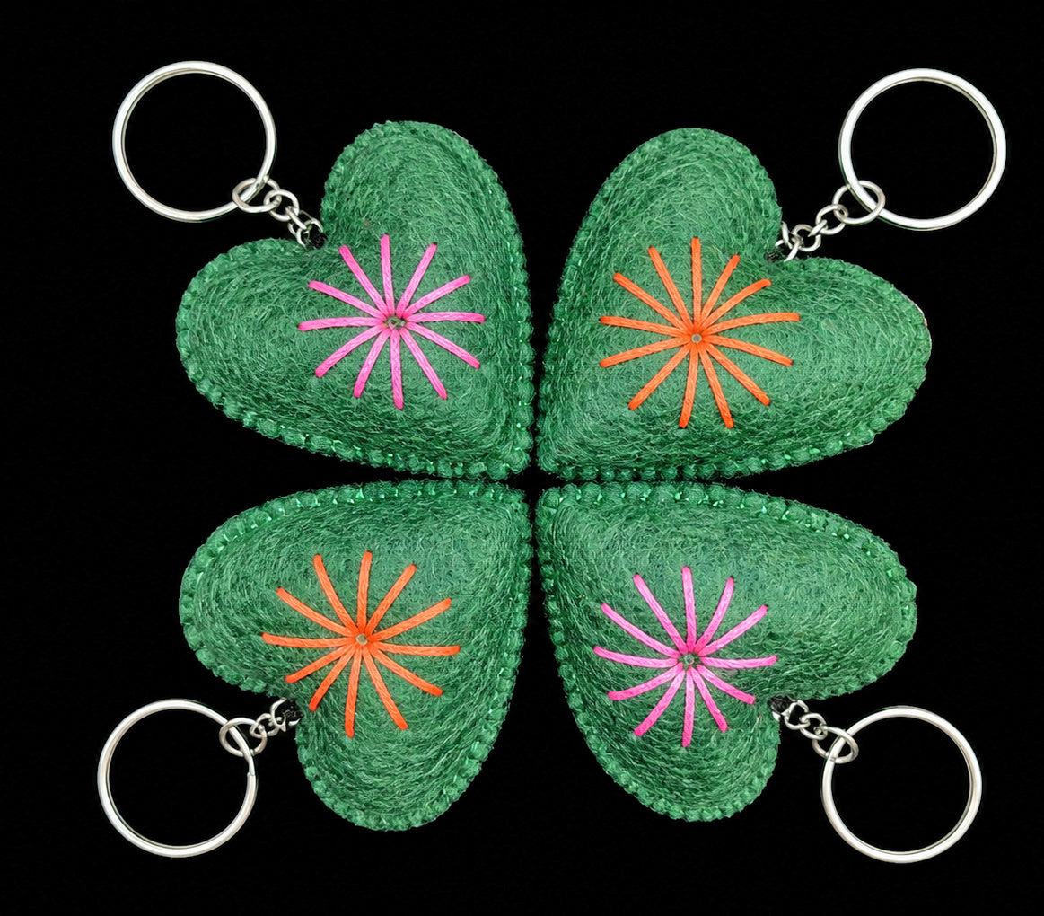 Felt Heart Keyring