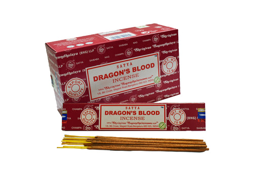 Satya Dragons Blood Incense 15g 12 Sticks