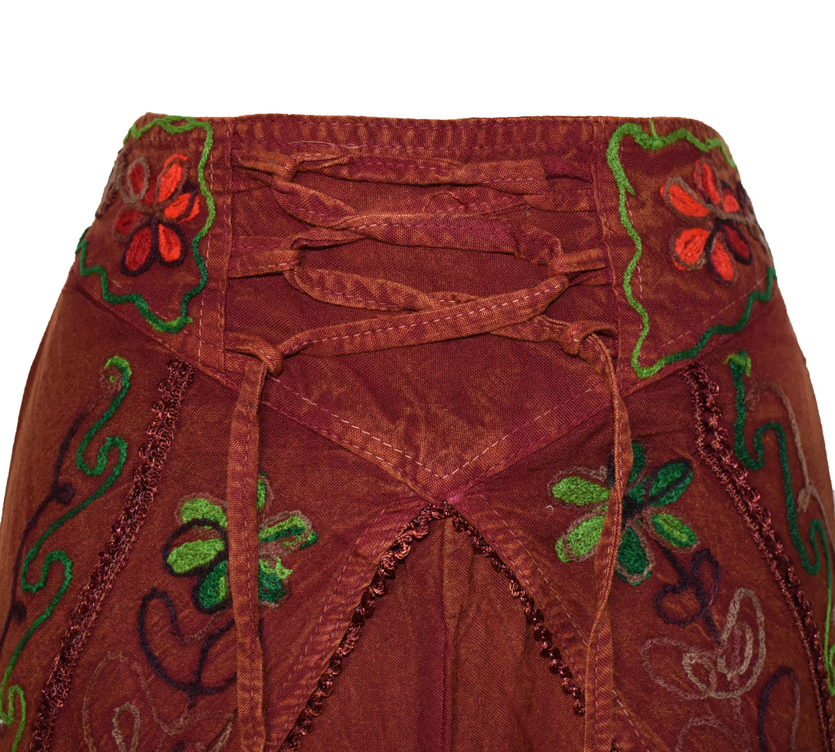 Embroidered Fisherman Style Trousers