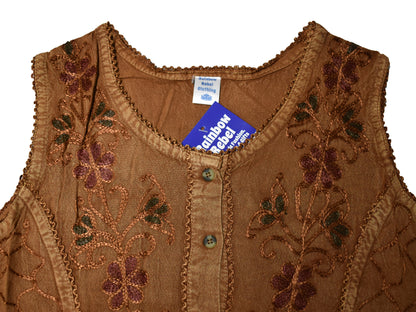 Embroidered Viscose Dress