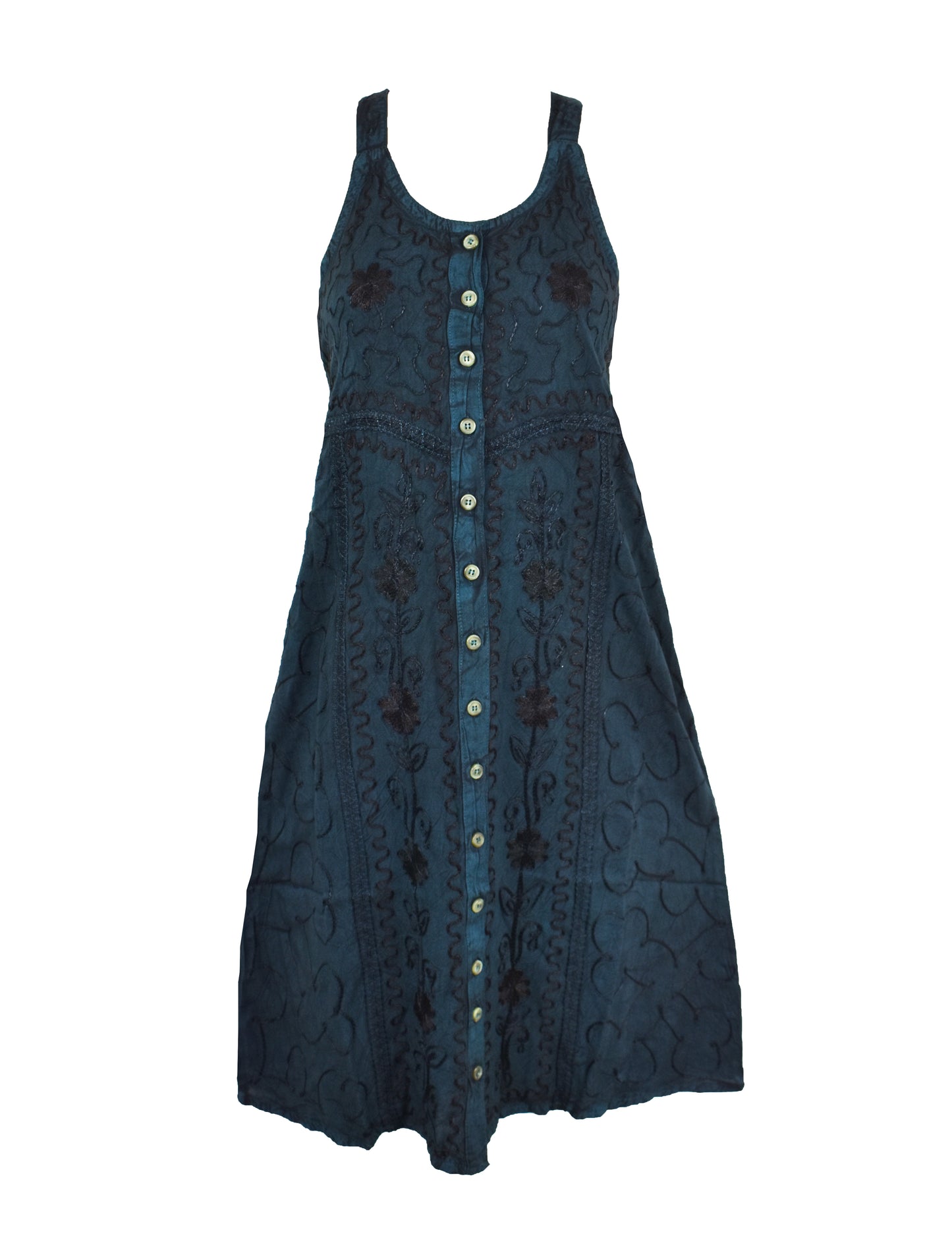 Derora Embroidered Viscose Dress