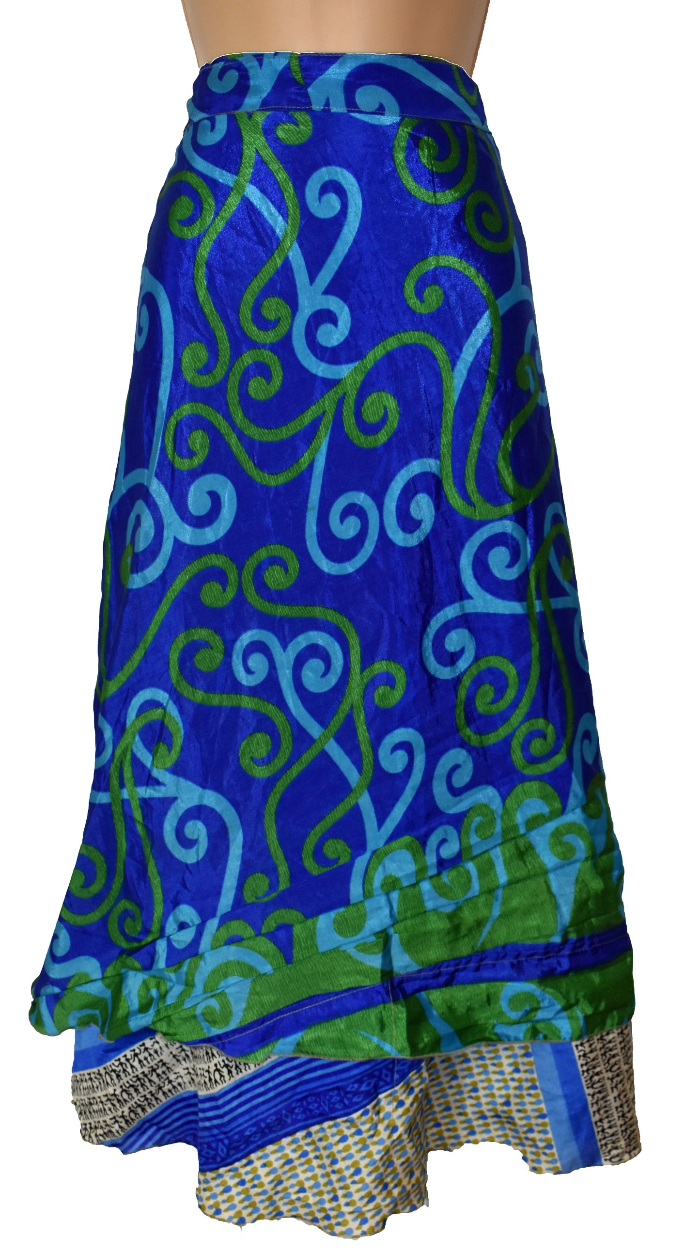 Long Sari Silk Wrap Skirt – Rainbow Rebel Wholesale