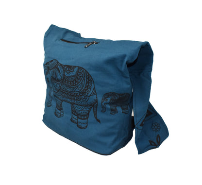 Elephant Print Sadhu Shoulder Bag