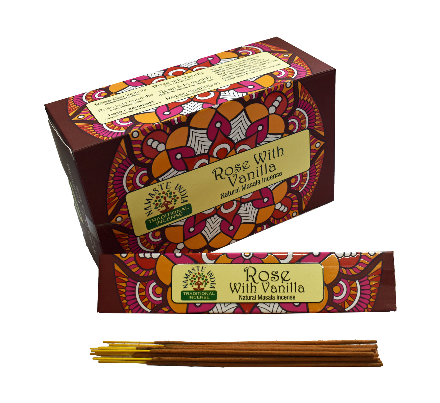 Namaste India Rose and Vanilla Incense