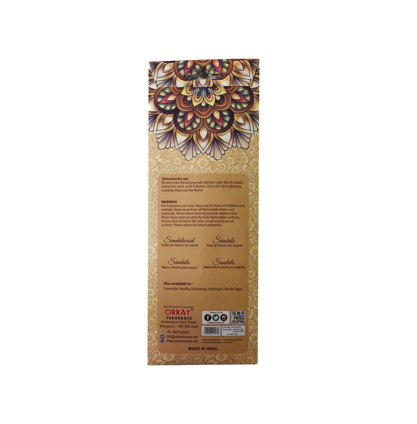 Namaste India Incense and Ash Catcher Gift Set