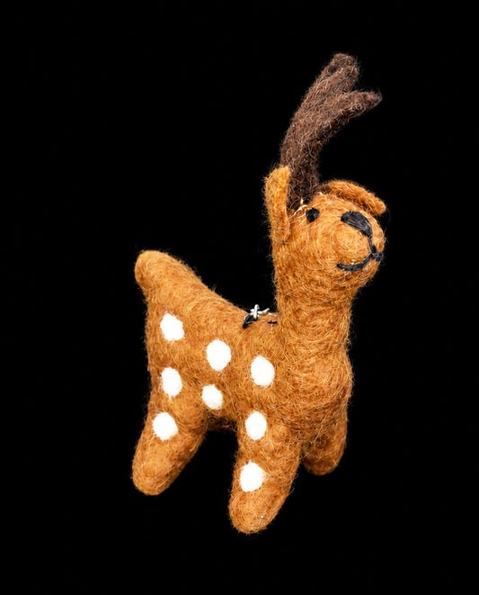 Felt Reindeer Keyring