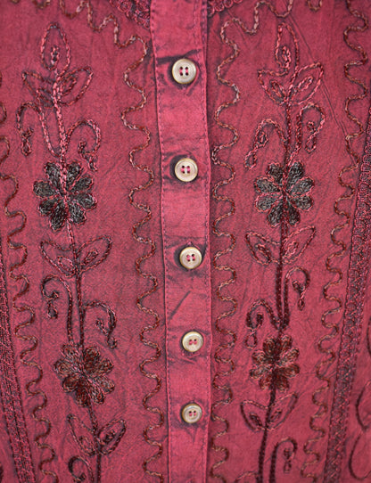 Derora Embroidered Viscose Dress