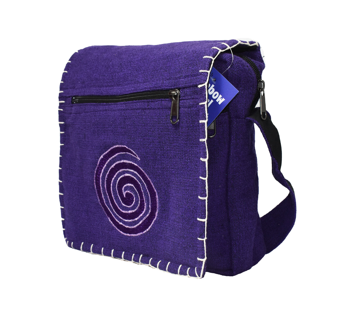 Spiral Design Cotton Shoulder Bag
