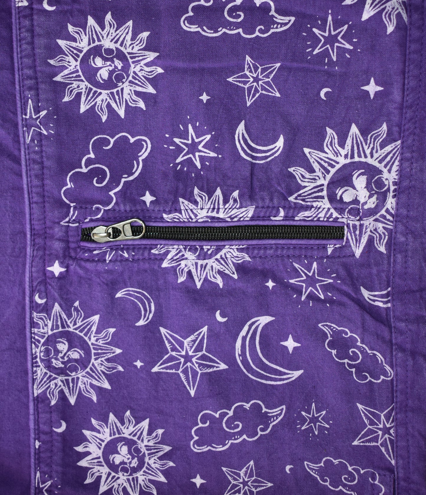 Celestial Print Cotton Harem Trousers