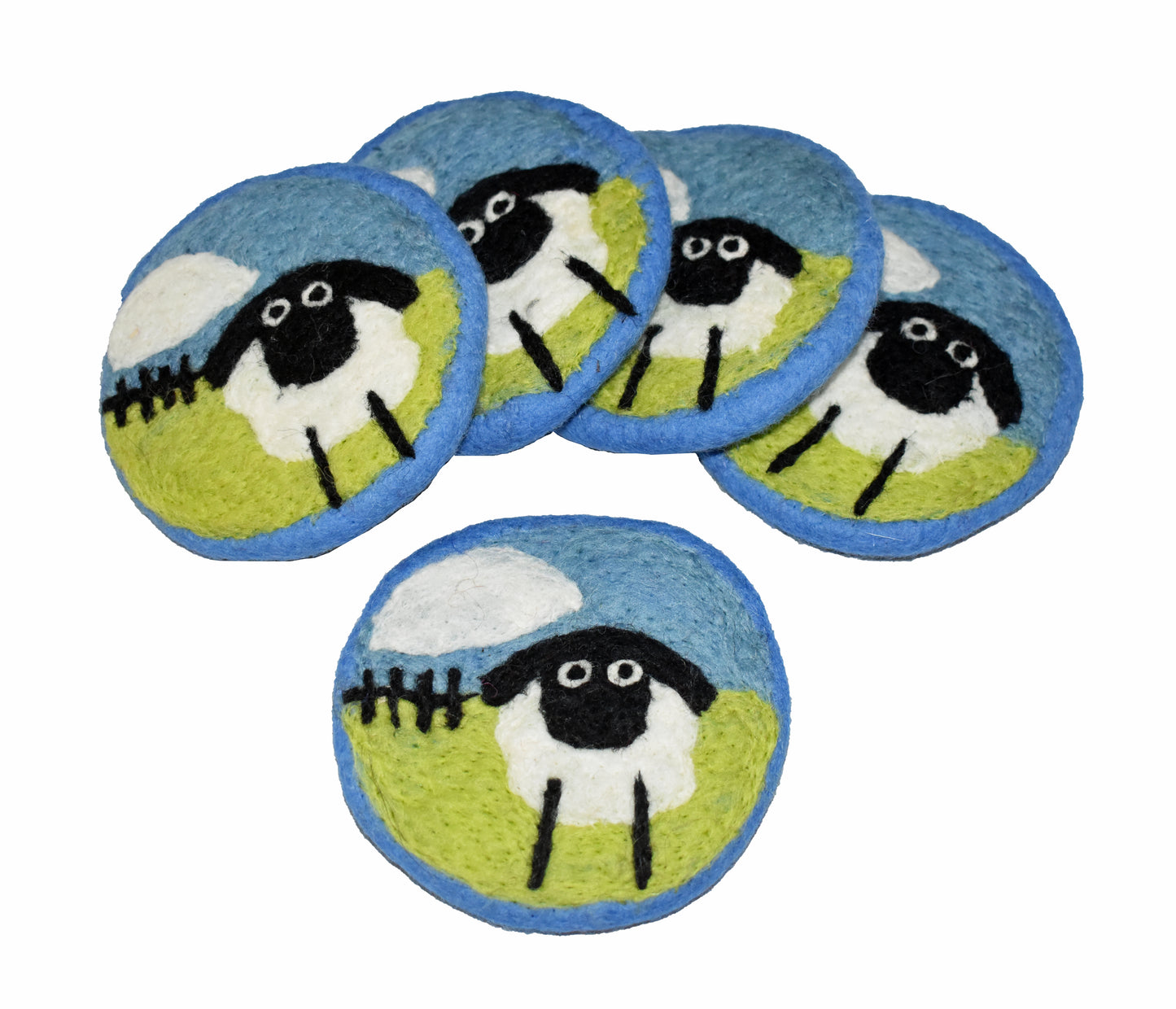 Felt Sheep Coaster Mat