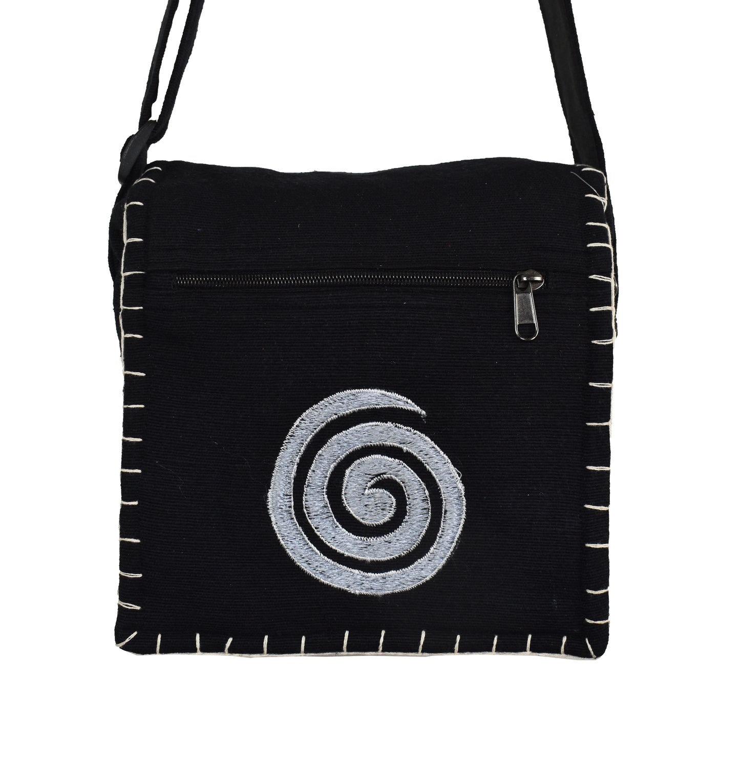Spiral Design Cotton Shoulder Bag