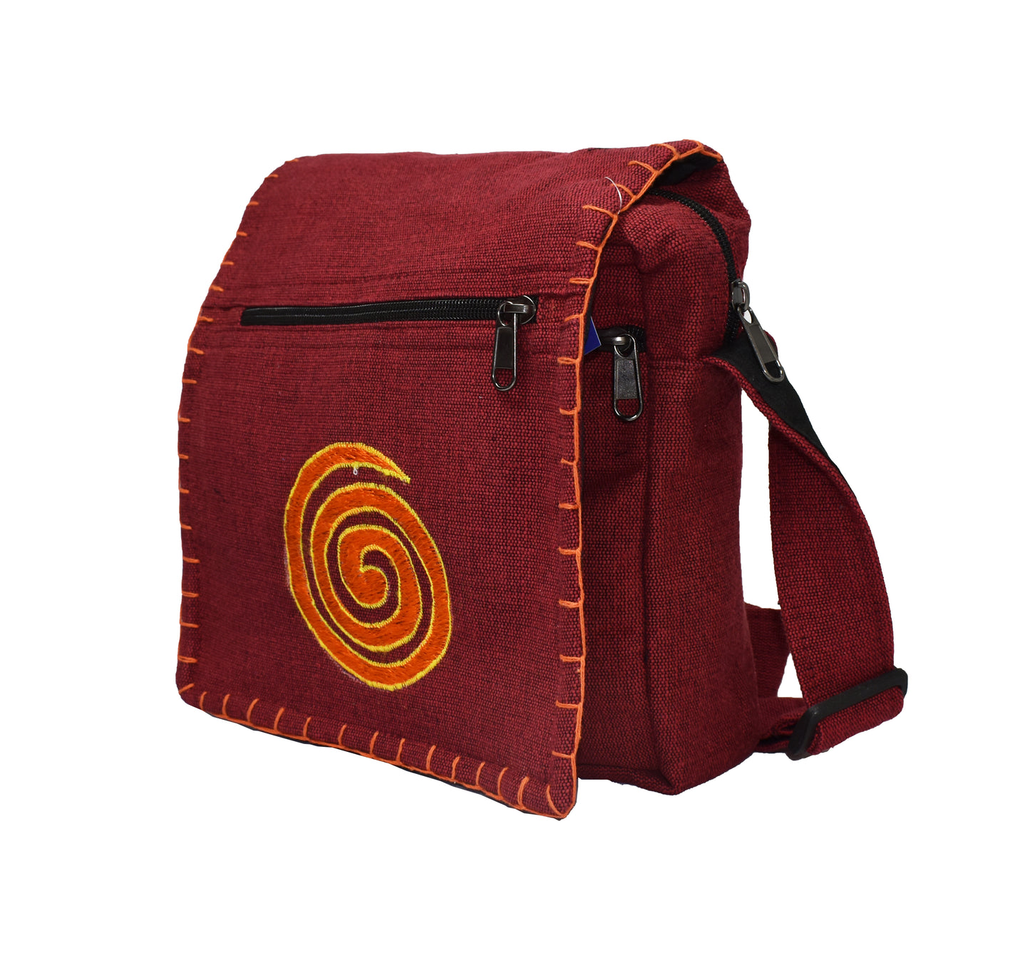 Spiral Design Cotton Shoulder Bag