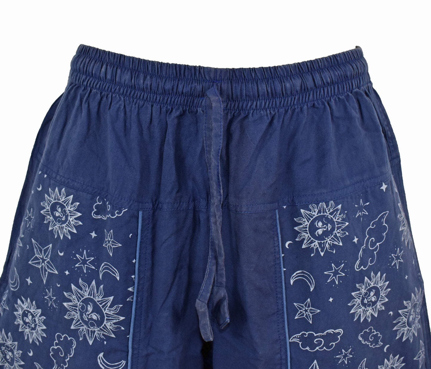 Celestial Print Cotton Harem Trousers
