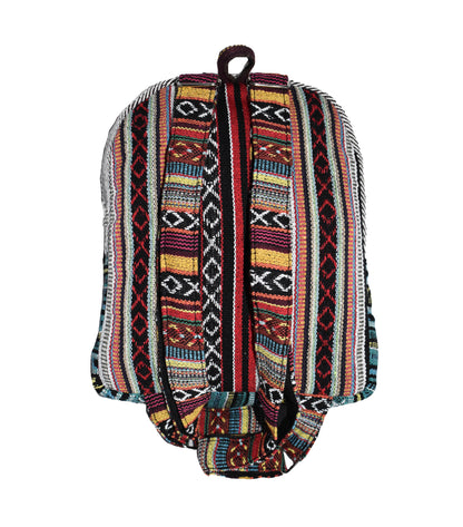 Small Hemp & Cotton Printed Back Pack