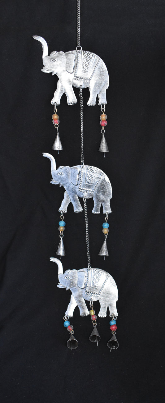 Long Metal Elephant Wall Hanging