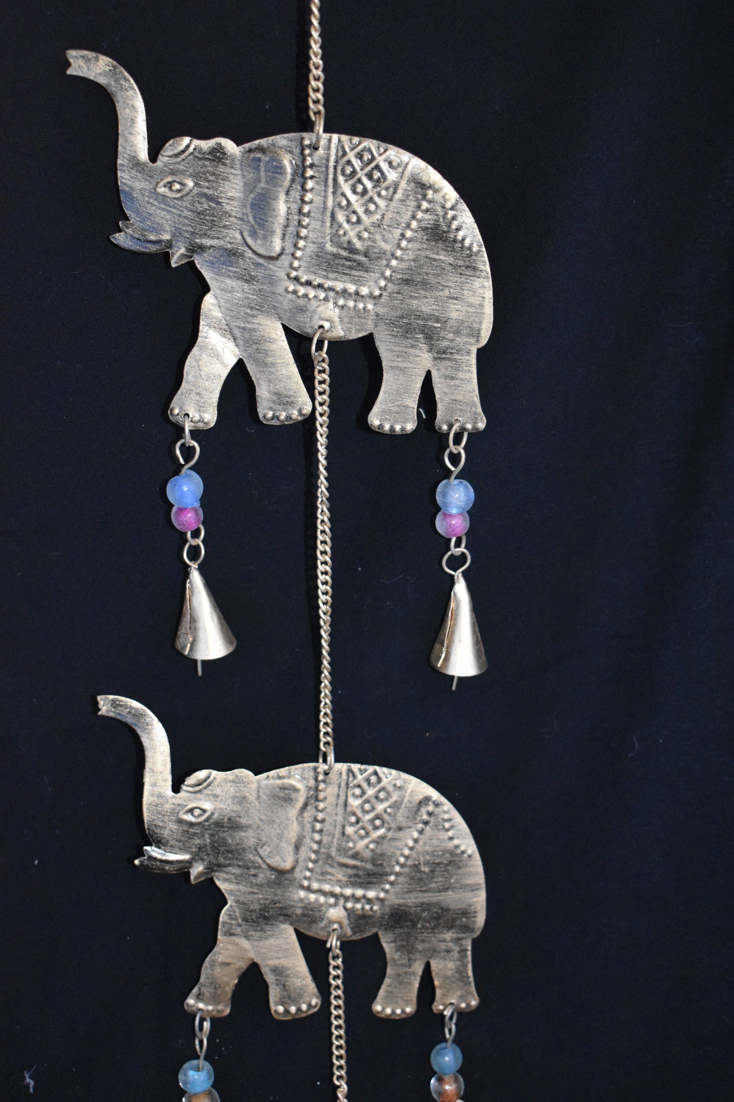 Long Metal Elephant Wall Hanging