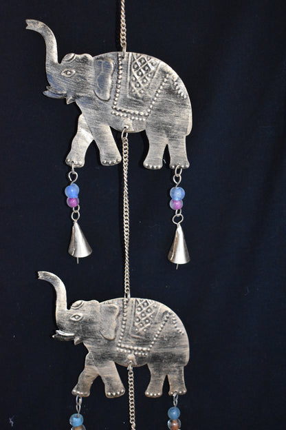 Long Metal Elephant Wall Hanging
