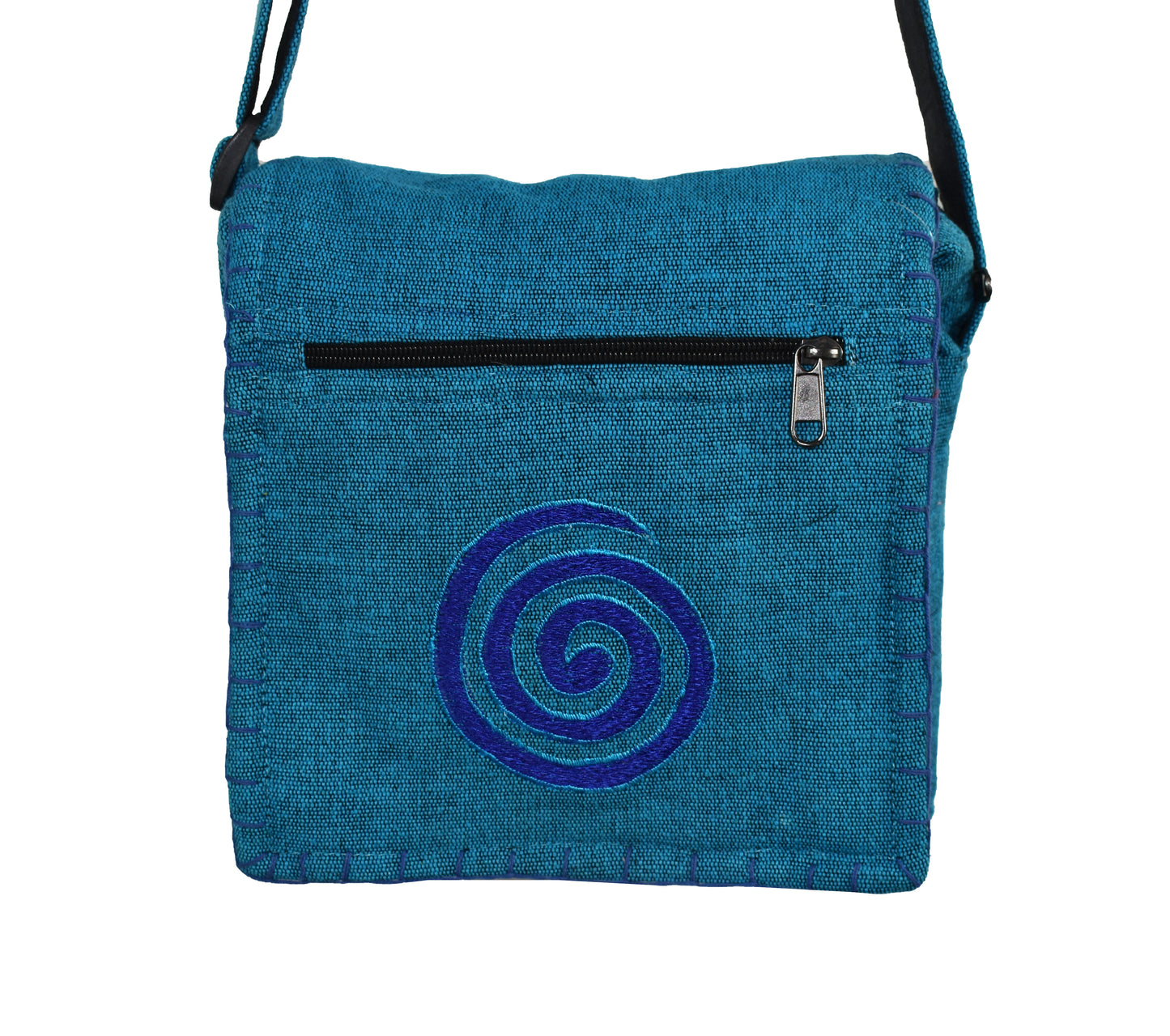 Spiral Design Cotton Shoulder Bag