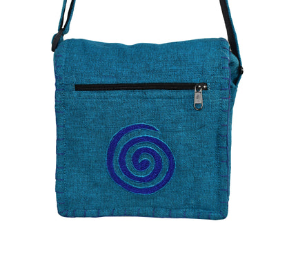 Spiral Design Cotton Shoulder Bag