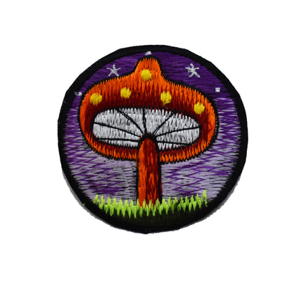 Mushroom Sew on Patch 8cm