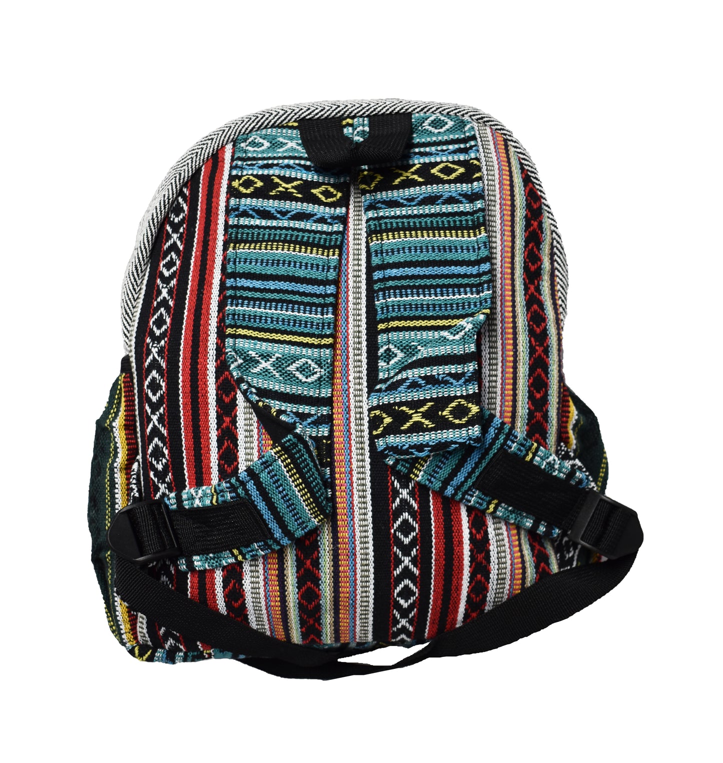 Medium Hemp & Cotton Printed Back Pack