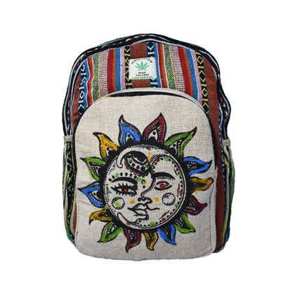 Sun & Moon Cotton Hemp Back Pack