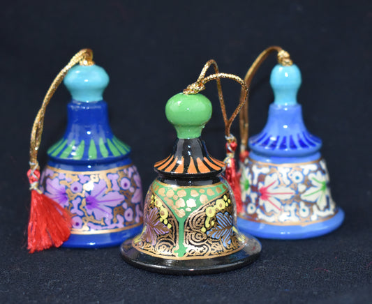 Hand Painted Festive Christmas Small Bells