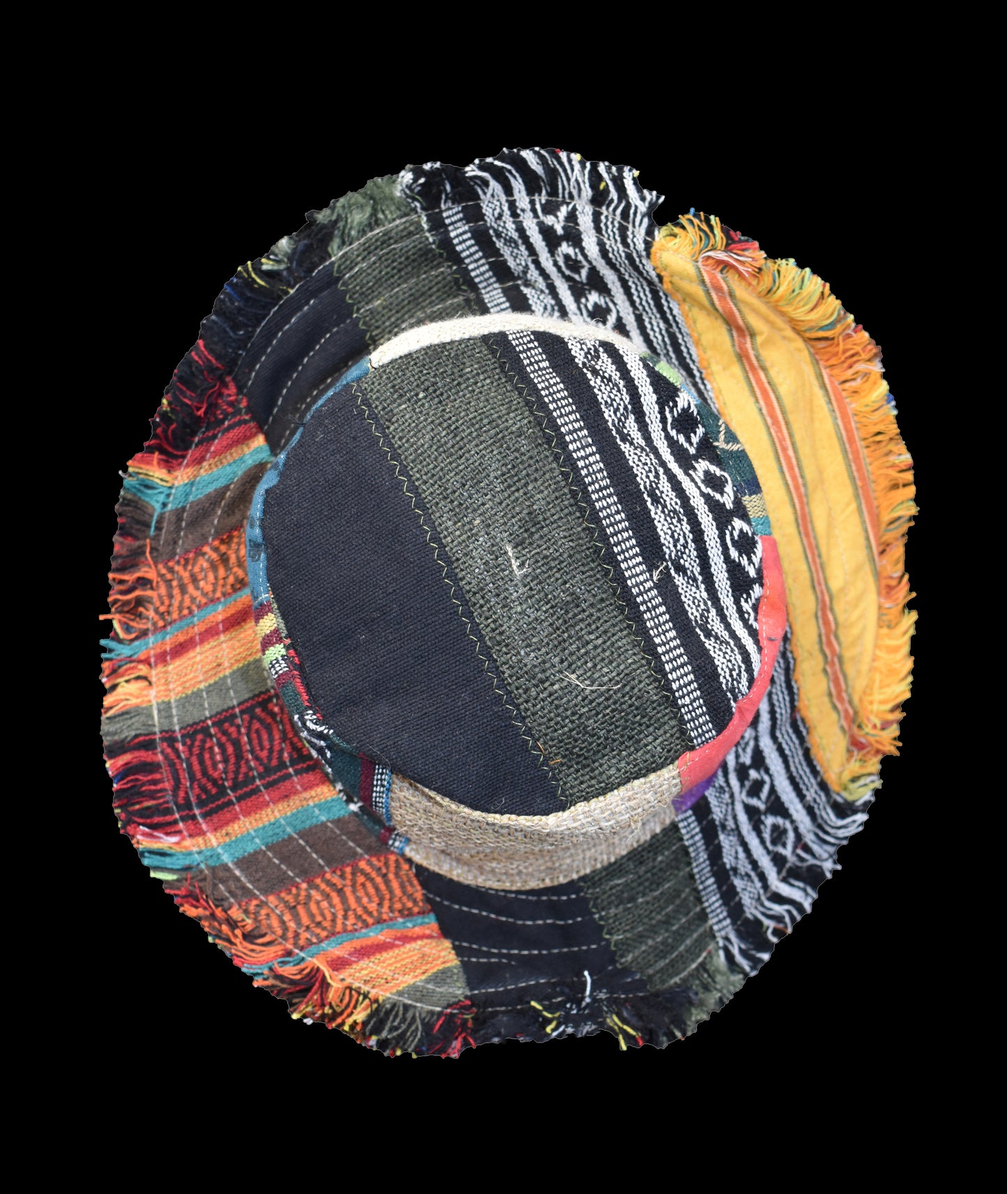 Hemp & Cotton Patchwork Sun Hat