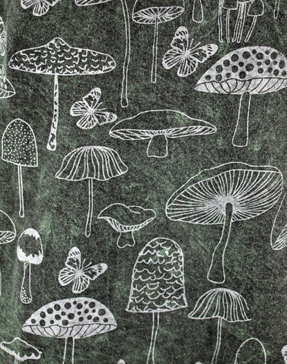 Hand Printed Stonewashed Mushroom T-Shirt