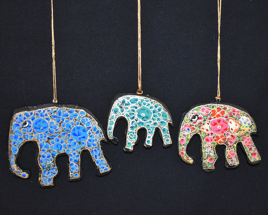 Festive Elephant Baubles