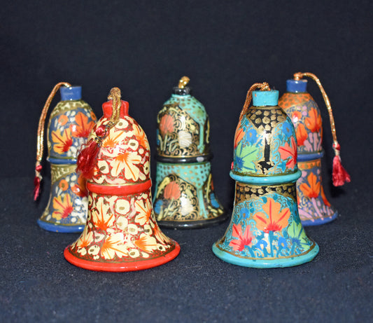 Hand Painted Festive Christmas Large Bells