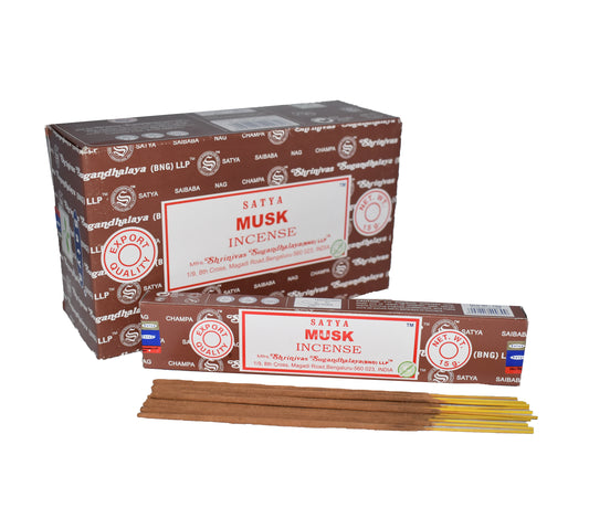 Satya Musk Incense 15g 12 Sticks