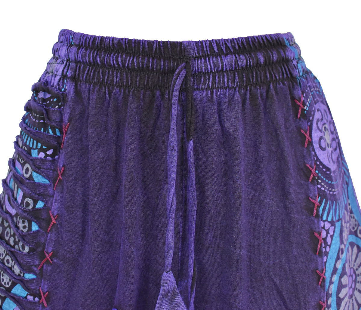 Wide Leg Embroidered Trousers