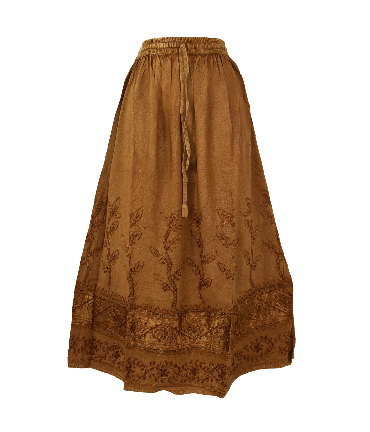 Embroidered Viscose Skirt