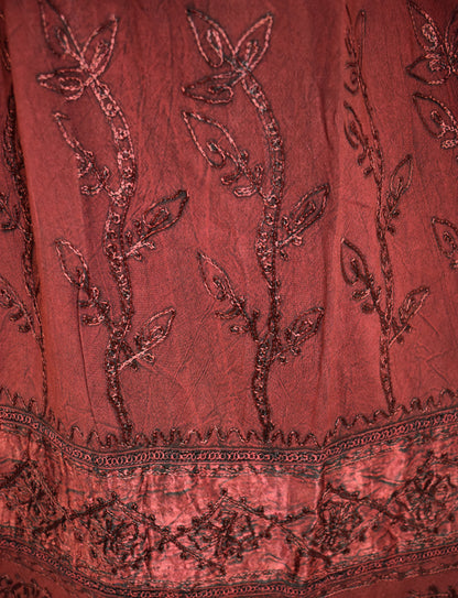 Embroidered Viscose Skirt