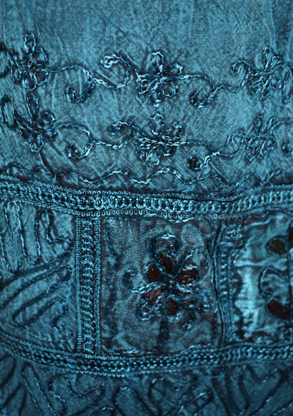 Embroidered Viscose Trousers