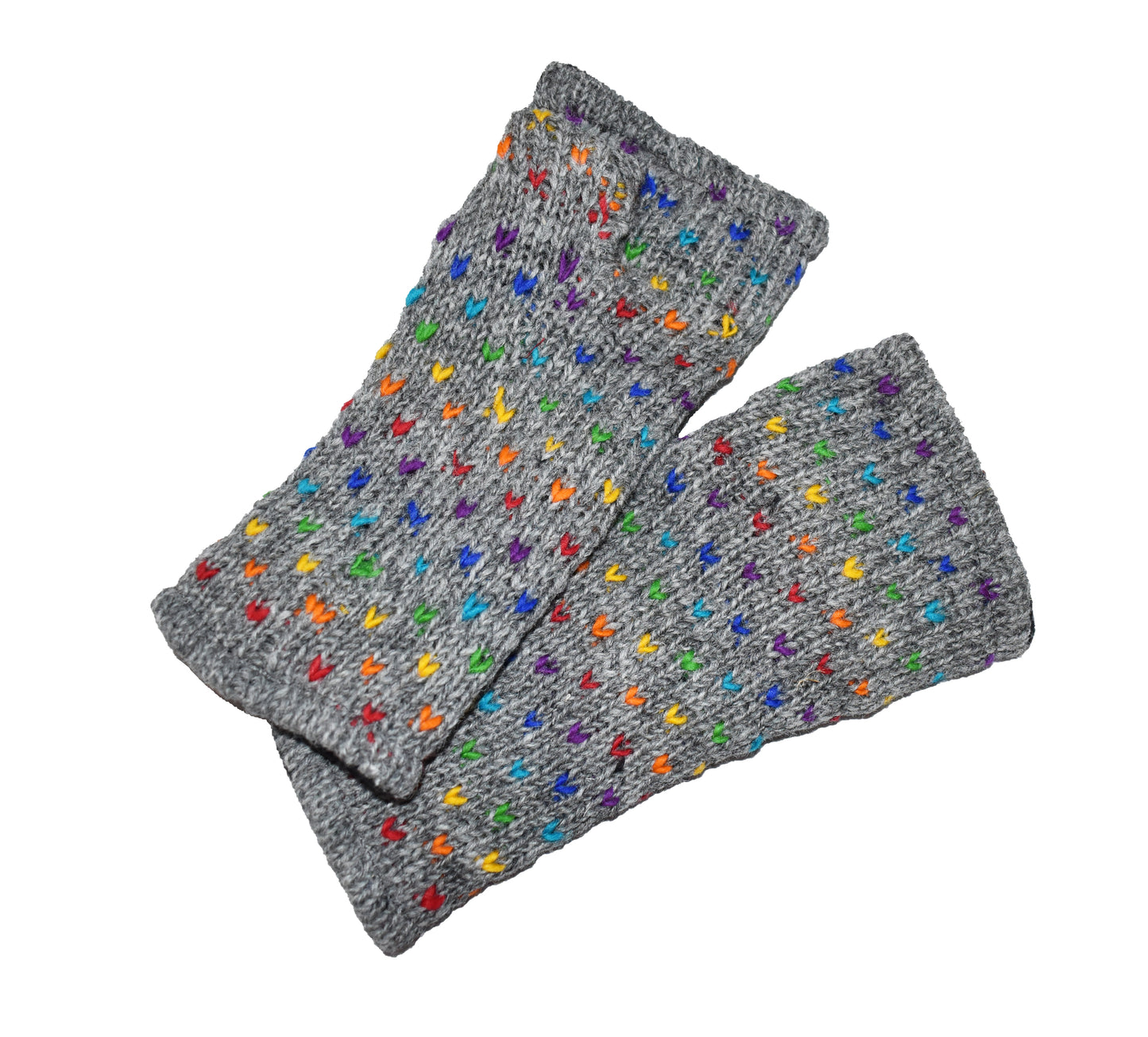 Dotty Wool Fleece Lined Wrist Warmer