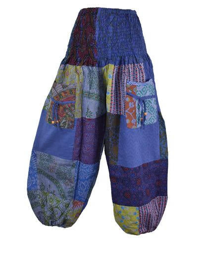 Patchwork Overdyed Harem Trousers