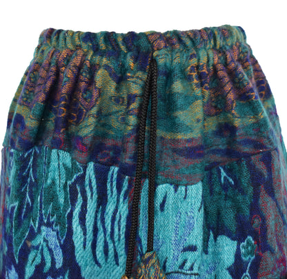 Floral Fleece Harem Trousers