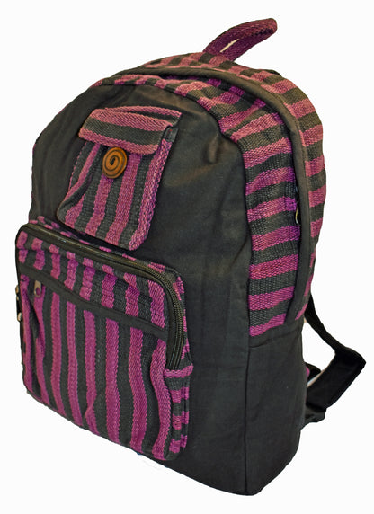 Striped Cotton Back Pack