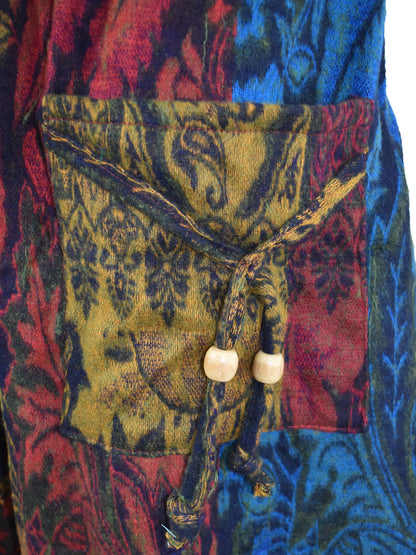 Floral Fleece Harem Trousers