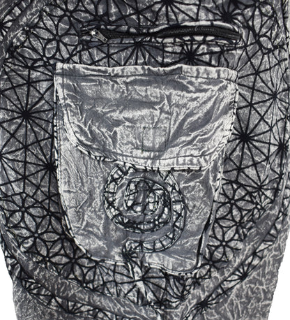 Geometric Print Harem Trousers