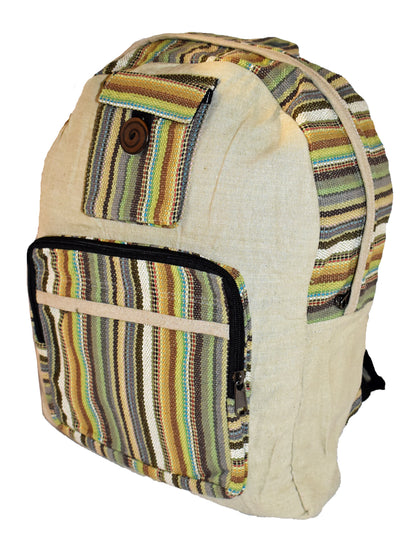 Striped Cotton Back Pack