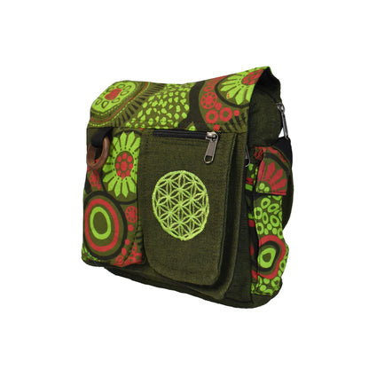 Flower of Life Sacred Geometry Shoulder Bag