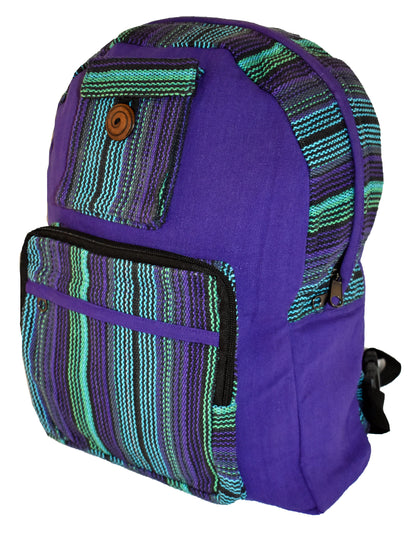 Striped Cotton Back Pack