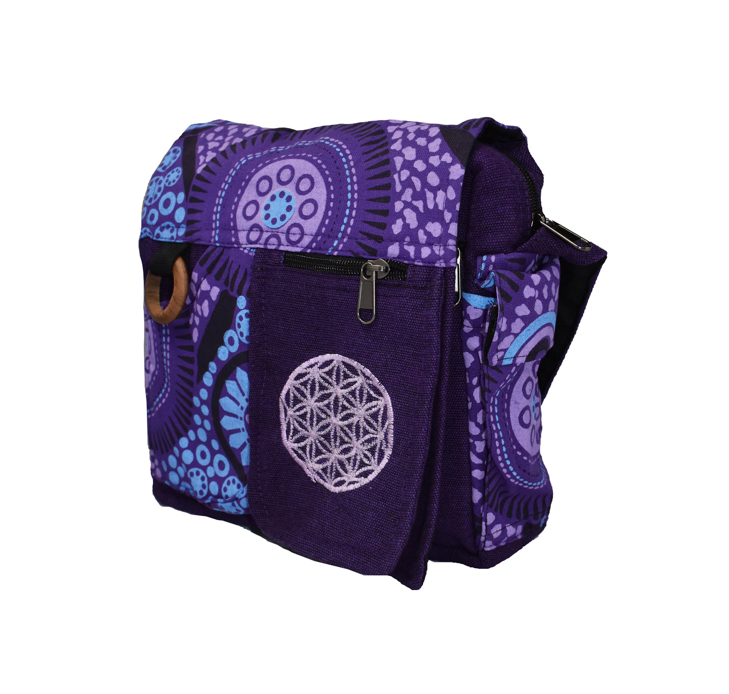 Flower of Life Sacred Geometry Shoulder Bag