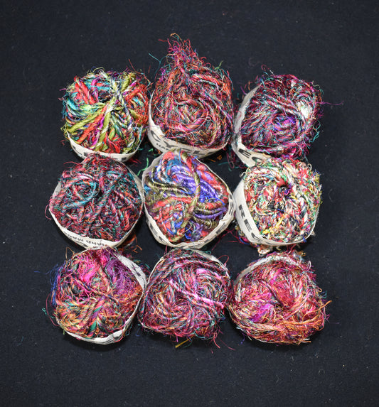 Recycled Sari Silk Thread Ball