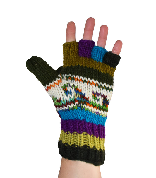 Knitted Wool Fleece Lined Hunter Gloves